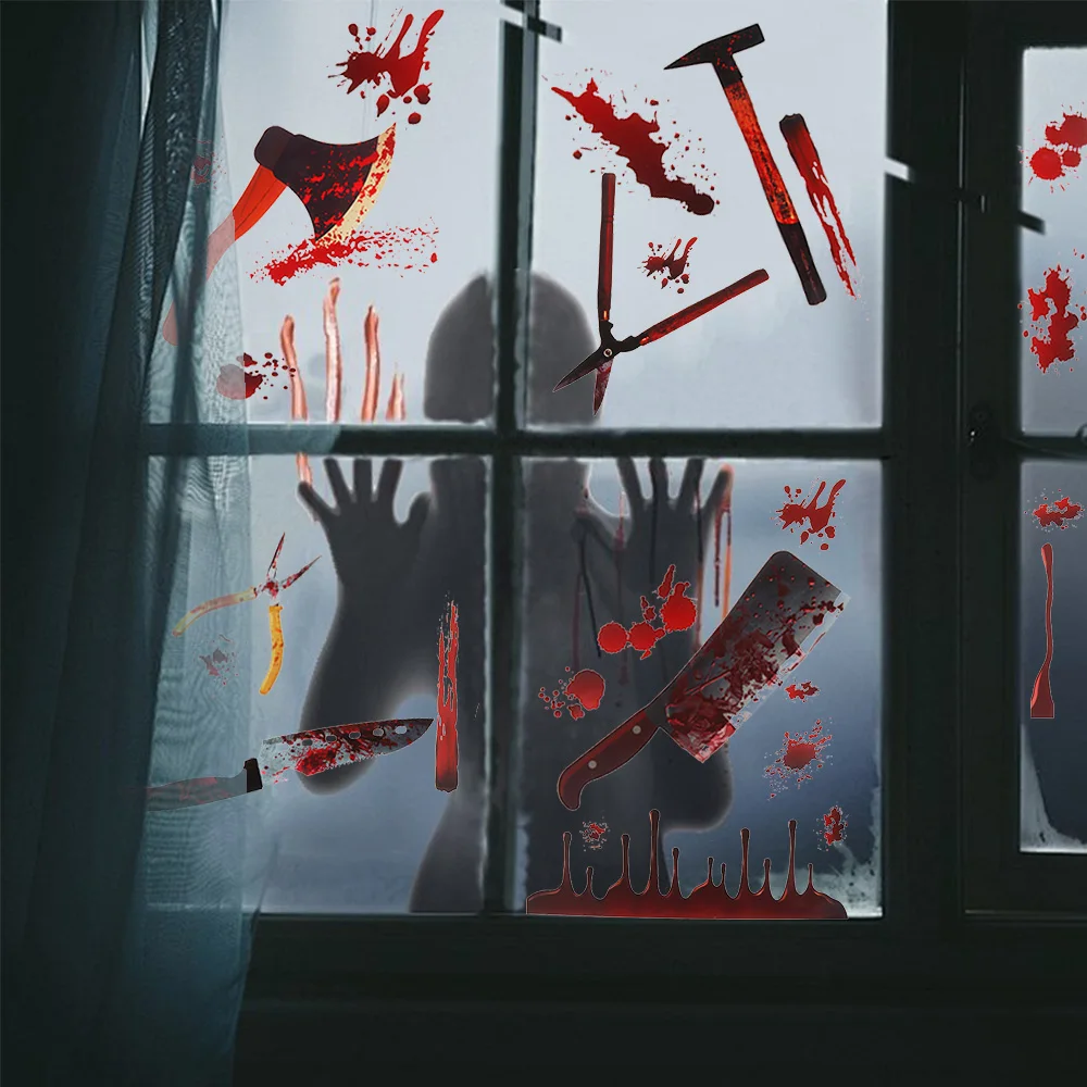 4 шт. наклейки на окна и стену