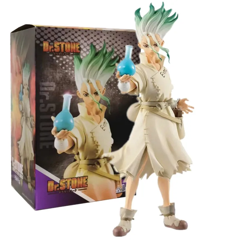 

Dr.STONE 20cm anime figure Ishigami Senkuu from STONE WORLD Kingdom of Science Senkuu PVC action figure toys models