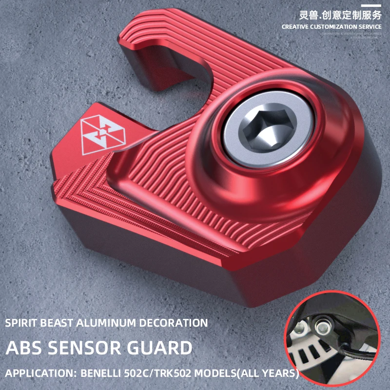 

SPIRIT BEAST Motorcycle ABS Sensor Guard Before Front Rear Wheels ABS Sensor Cover Protector For 502C TRK 502