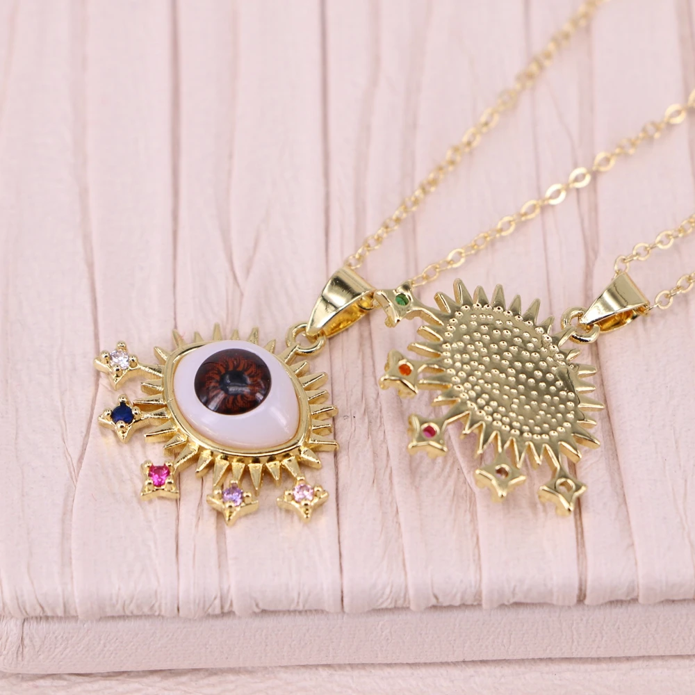 

Dainty Multilayer Evil Eye Chain Necklace For Women Gold Color Bijoux Femme Fashion 2022 Jewelry