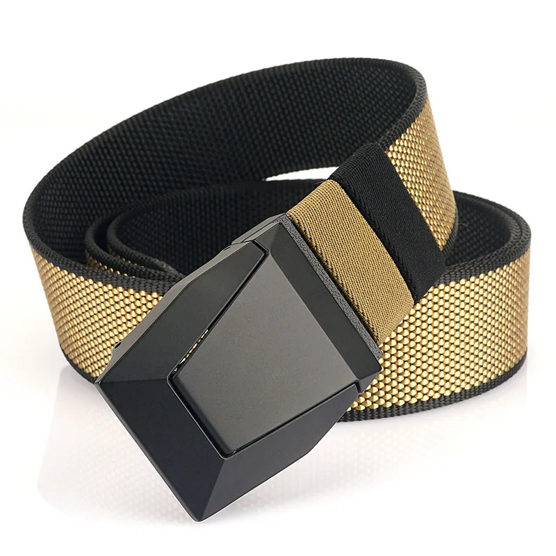 150 CM Long Double-Sided Nylon Woven Belt 3.8 CM Wide High Quality New Fashion Men And Women Quick Removal Hiking Belt A2575