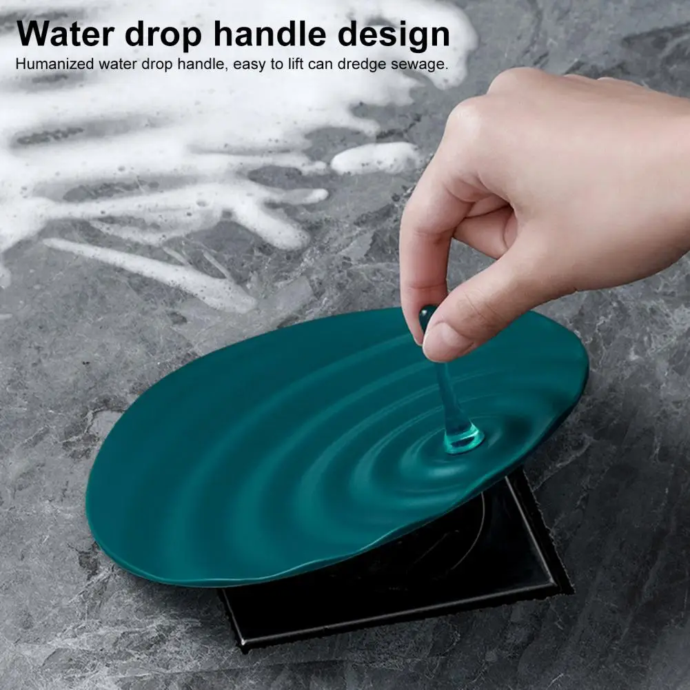 

Sewer Deodorant Cover Thickened Drain Sealing Cover Wave Texture Anti-clogging Toilet Drain Deodorant Cover Hair Catcher