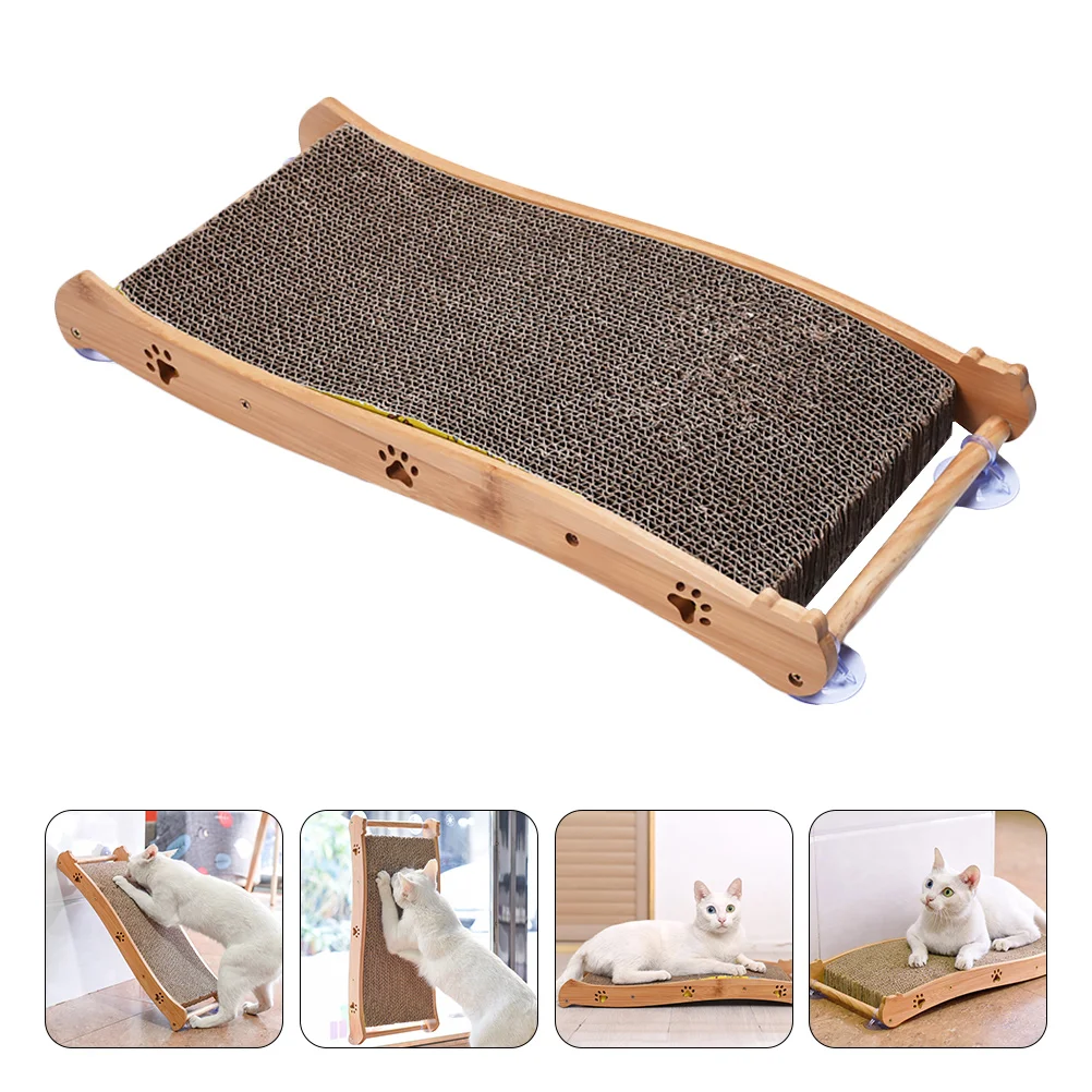 

1pc Cardboard Cat Scratching Anti-Slip Corrugated Paper Mat Board Pad for Pets Cats