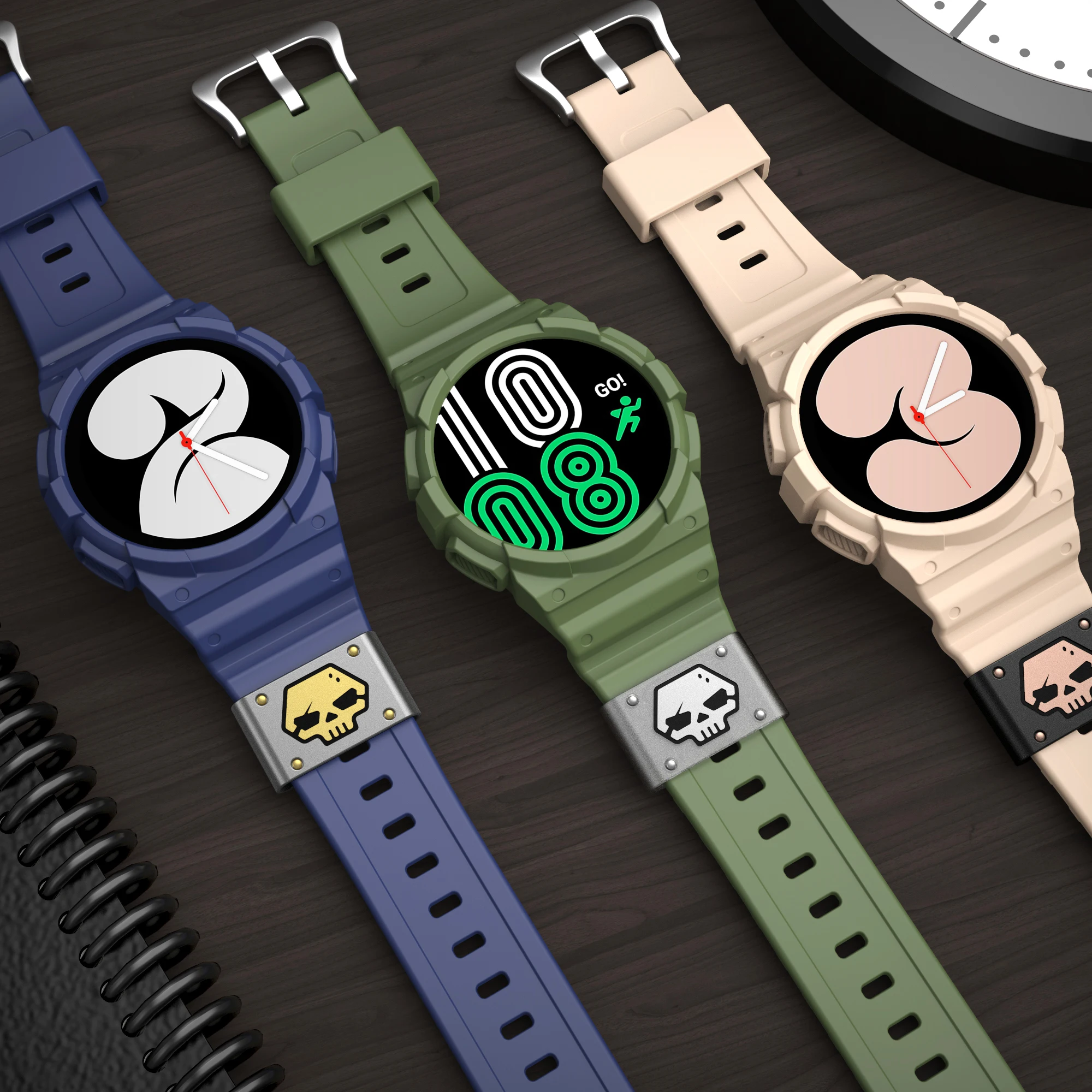 Galaone For Apple Watch Band Creative Wristbelt Metal Charms Decorate 38mm/40mm 44mm/42mm Strap Bracelet Ornament