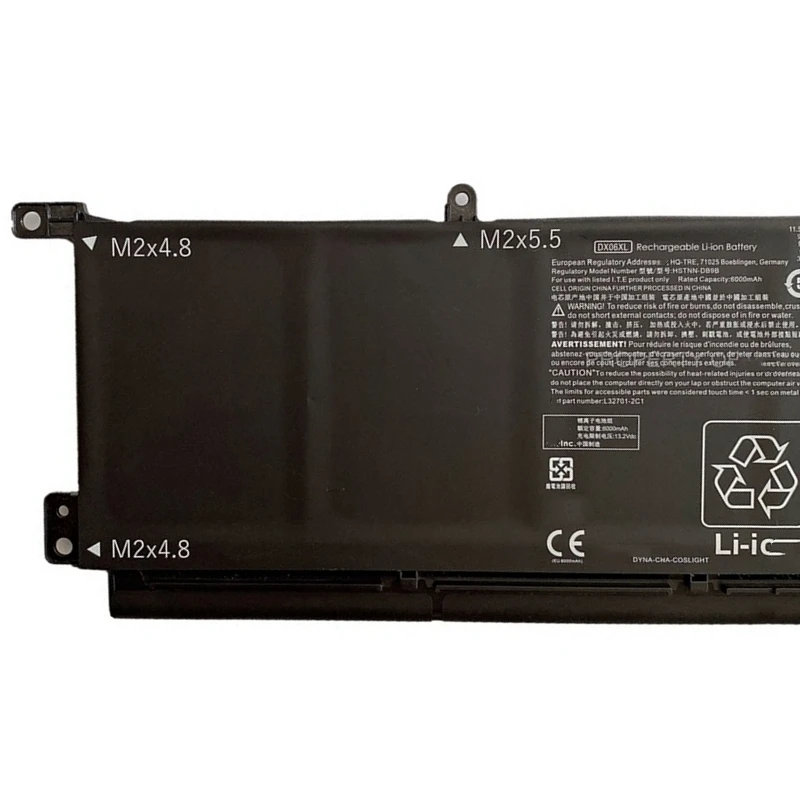 Аккумулятор DX06XL для HP Omen X 2S 15 DG0006NQ DG0544NA DG0003NC DG0005NN DG0794NZ DG0004NIA DG0008NW DG0019NI DG0074NB DG0922NZ