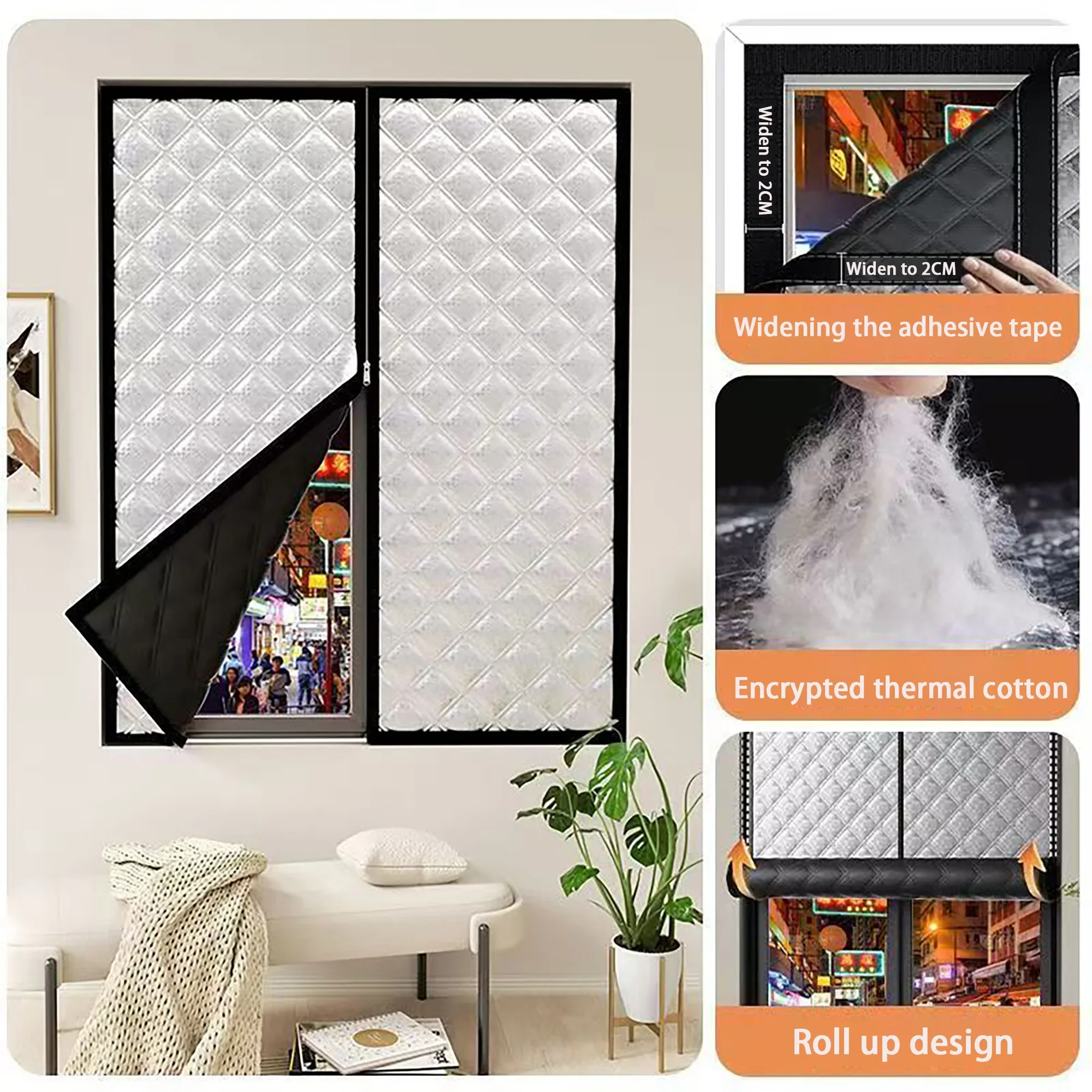 

Теплые хлопковые шторы на молнии для окна