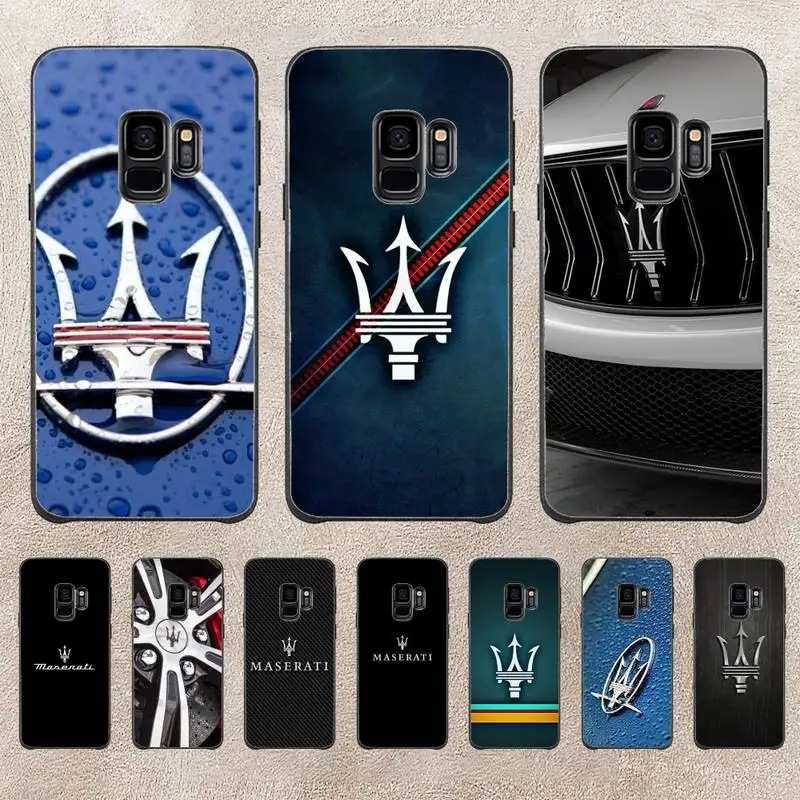 

M-Maserati Phone Case For Samsung Galaxy S6 S7 Edge Plus S9 S20Plus S20ULTRA S10lite S225G S10 Note20ultra Case