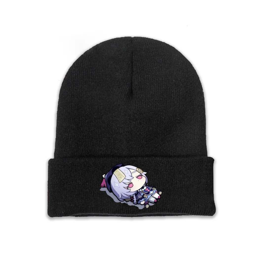 

Игровые шапочки Genshin Impact Lumine, облегающие шапки, вязаная зимняя теплая шапка s, облегающая Лыжная шапка унисекс