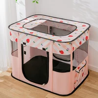 portable pet cage pet tent folding dog house cage cat tent playpen puppy kennel cat delivery room large house foldable design