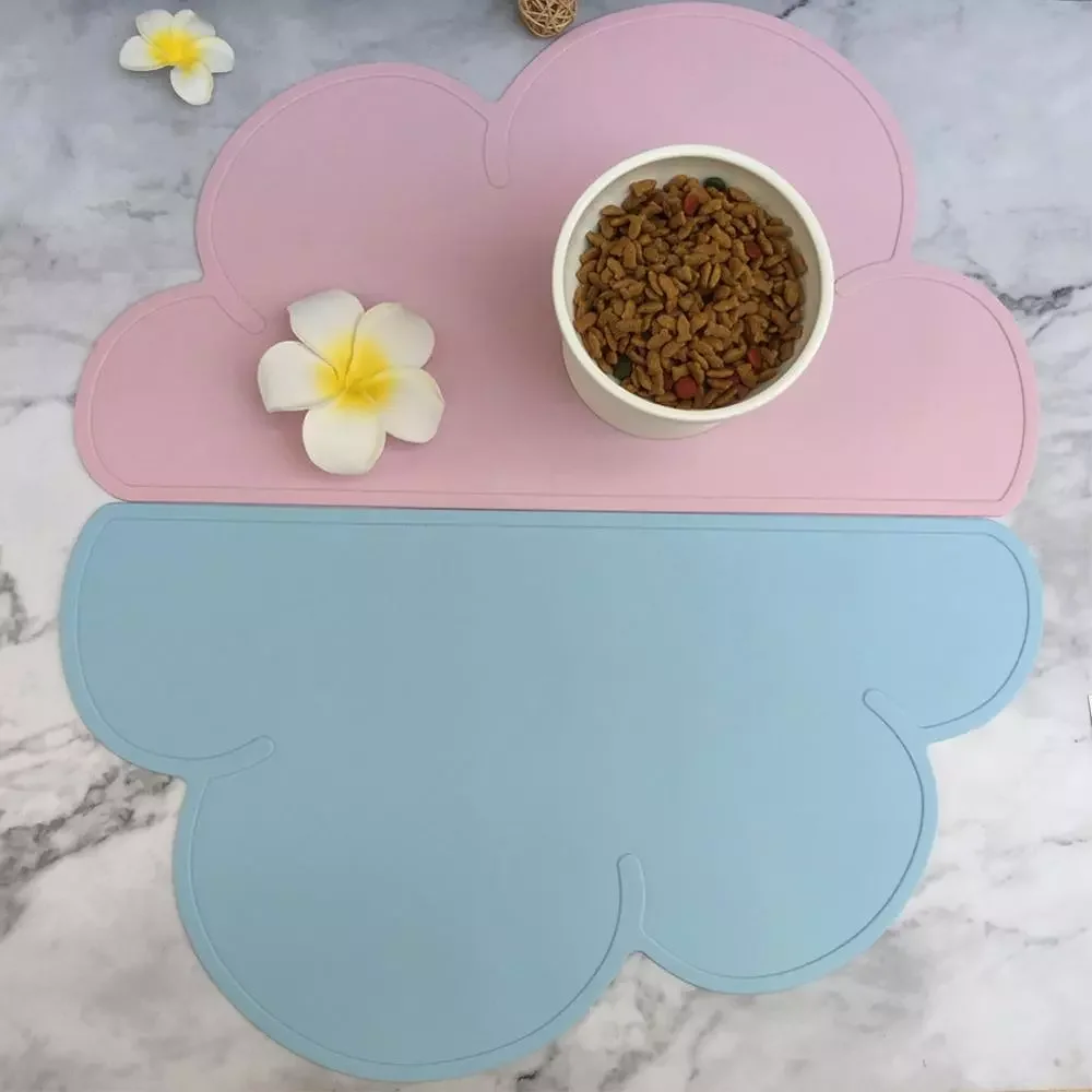 

Cloud Shape Placemat Kids Waterproof Plate Mat Food Grade Silicone Table Pad heat insulation Kitchen gadget Easy Cleaning
