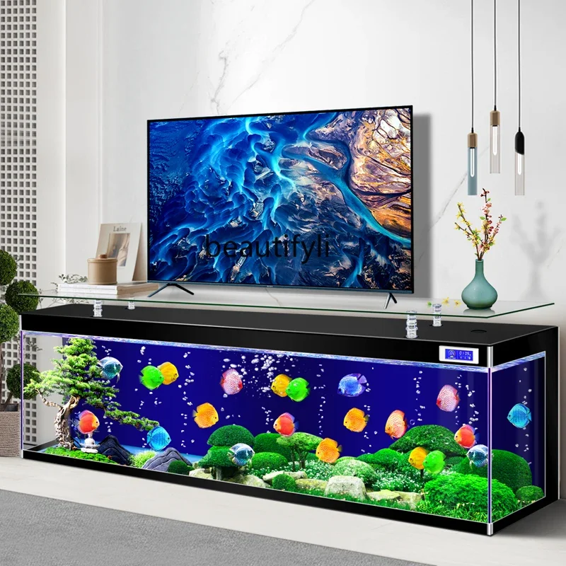 ТВ-шкаф аквариум бытовая техника Супер белое стекло экологический без изменений