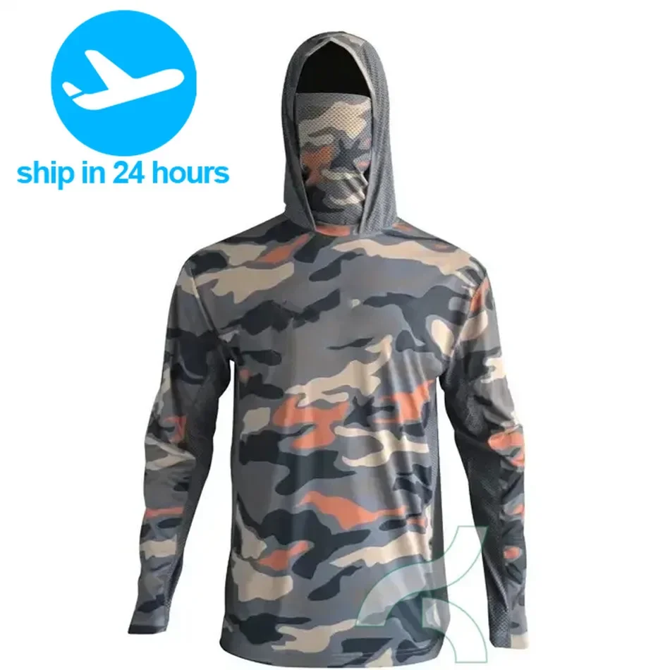 Женские рубашки с маской для лица дышащий костюм против комаров рыбалки футболки