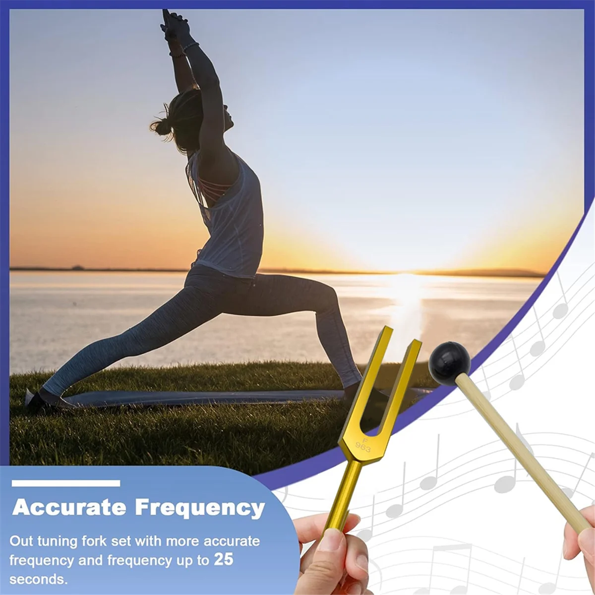 Набор вилок для настройки F 963 Гц вилка заживления чакр Звуковая терапия