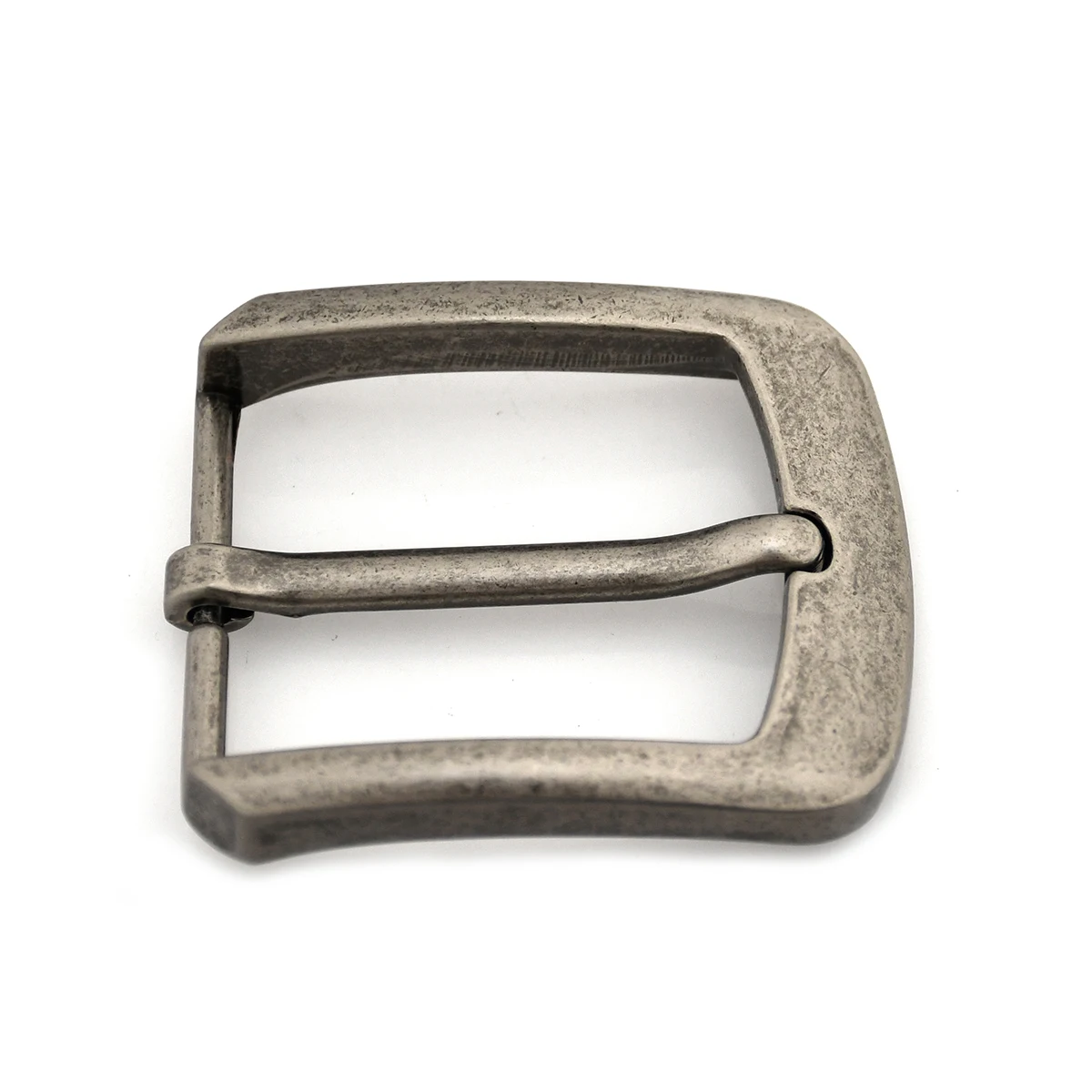 

Ретро серебристая металлическая пряжка 40 мм Мужская Повседневная Пряжка для конца каблука пряжка с одним язычком половинчатая Пряжка кожа...