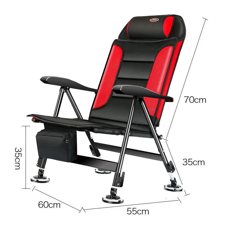 Multifunctional Fishing Chair Folding Light Portable Wild Camping Chair All-terrain Can Lie European Fishing Chair