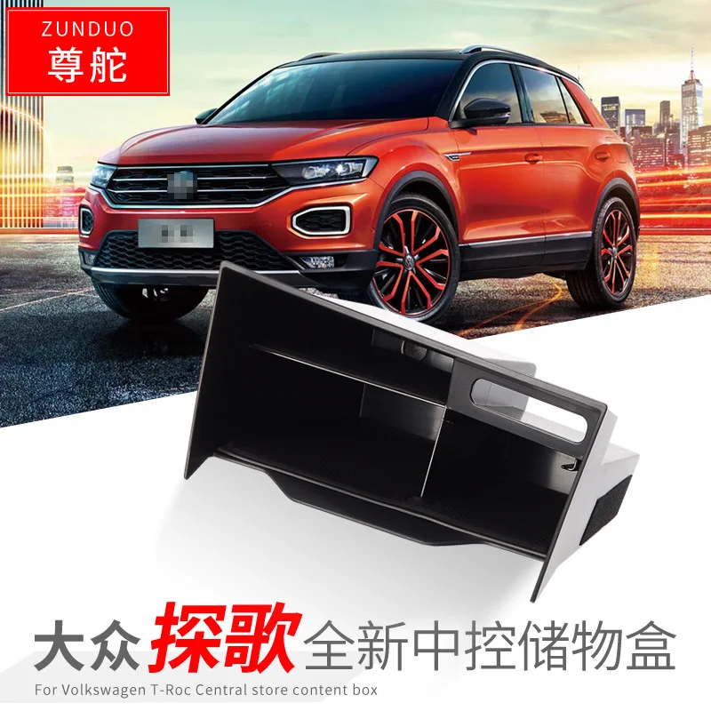 

Car Accessories For Volkswagen T-ROC Central control armrest compartment compartment storage box