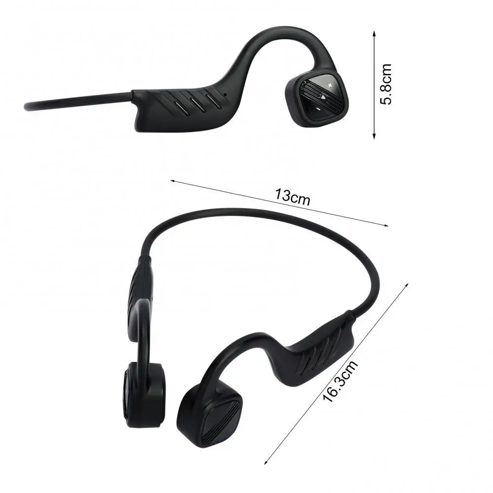 

Bone Conduction Wireless Bluetooth-compatible Sports Lightweight IPX8 Waterproof Headset with Mic for Running Cycling Swimming