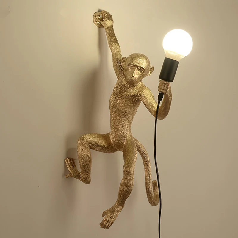 

Modern Led Monkey Wall Lamp for Living Room Art Decor Home Hanging Pendant Lights Restaurant Dining Room Lighting Fixtures Lamp