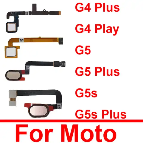 Шлейф кнопки домой для Moto G5 G5 Plus XT1685 XT1684 XT1687 G5S G5s Plus датчик возврата отпечатков пальцев гибкий кабель запасные части