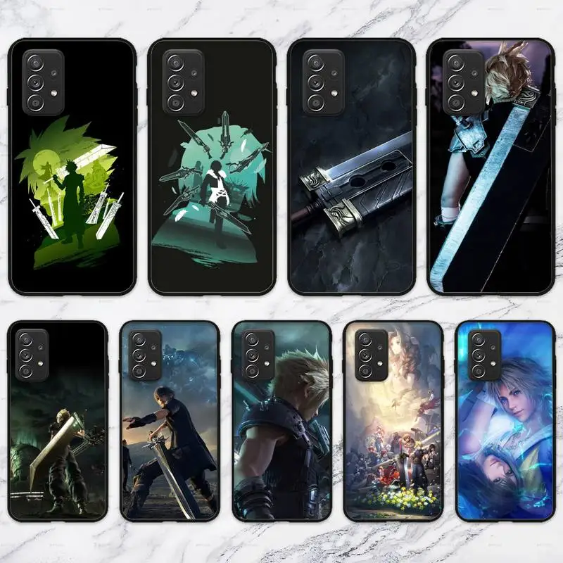 

HOT Game F-Final-Fantasy x VII Phone Case For Samsung Galaxy A02 A12 A21 A22 A32 A41 A42 A51 A71 A72 Shell