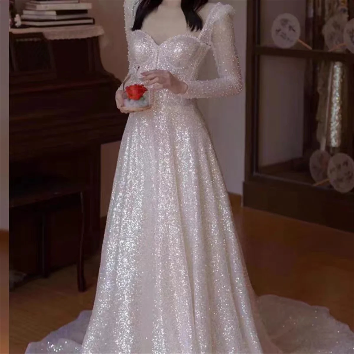 

Evening Dress Formal Occasion Wedding Party Collar Lace Beading Elegant Celebrity Luxury Gala 2023 Vestidos De GraduacióN