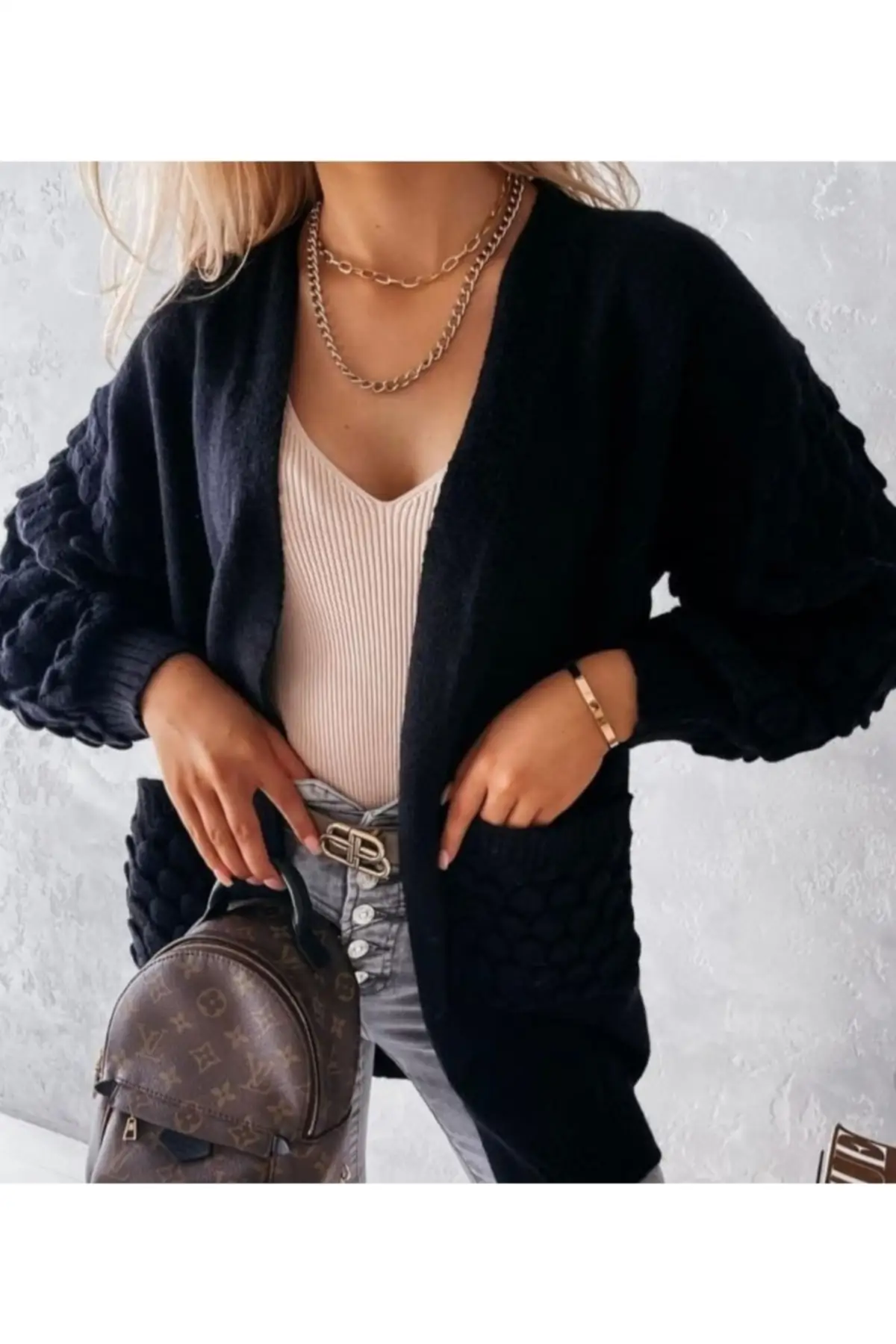 

Women's Cardigan Casual Knitted High Quality Fashion Cardigan Sweaters Loose Sweater Jumper