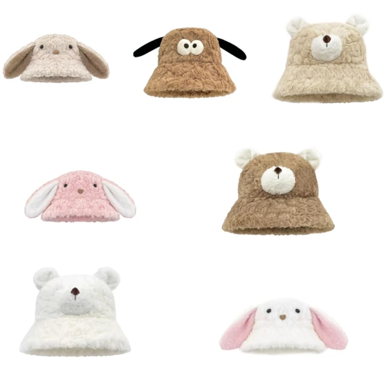 Популярная мультяшная шляпа с медведем на открытом воздухе дышащая плюшевая