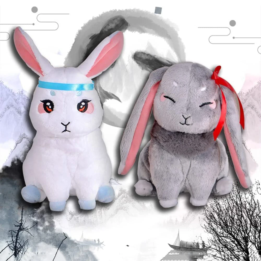 Mo Dao Zu Shi Pet Rabbit Plush Toy Wei Wu Xian Lan Wang Ji Character Cartoon Bunny Stuffed Pillow Cosplay Props Accessories Gift