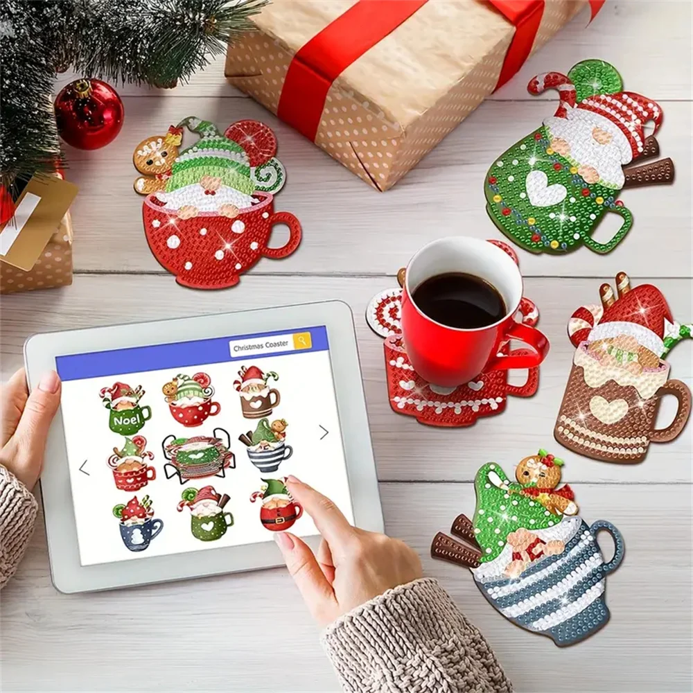 8 шт. подставки для алмазной живописи Санта-Клауса с держателем сделай сам