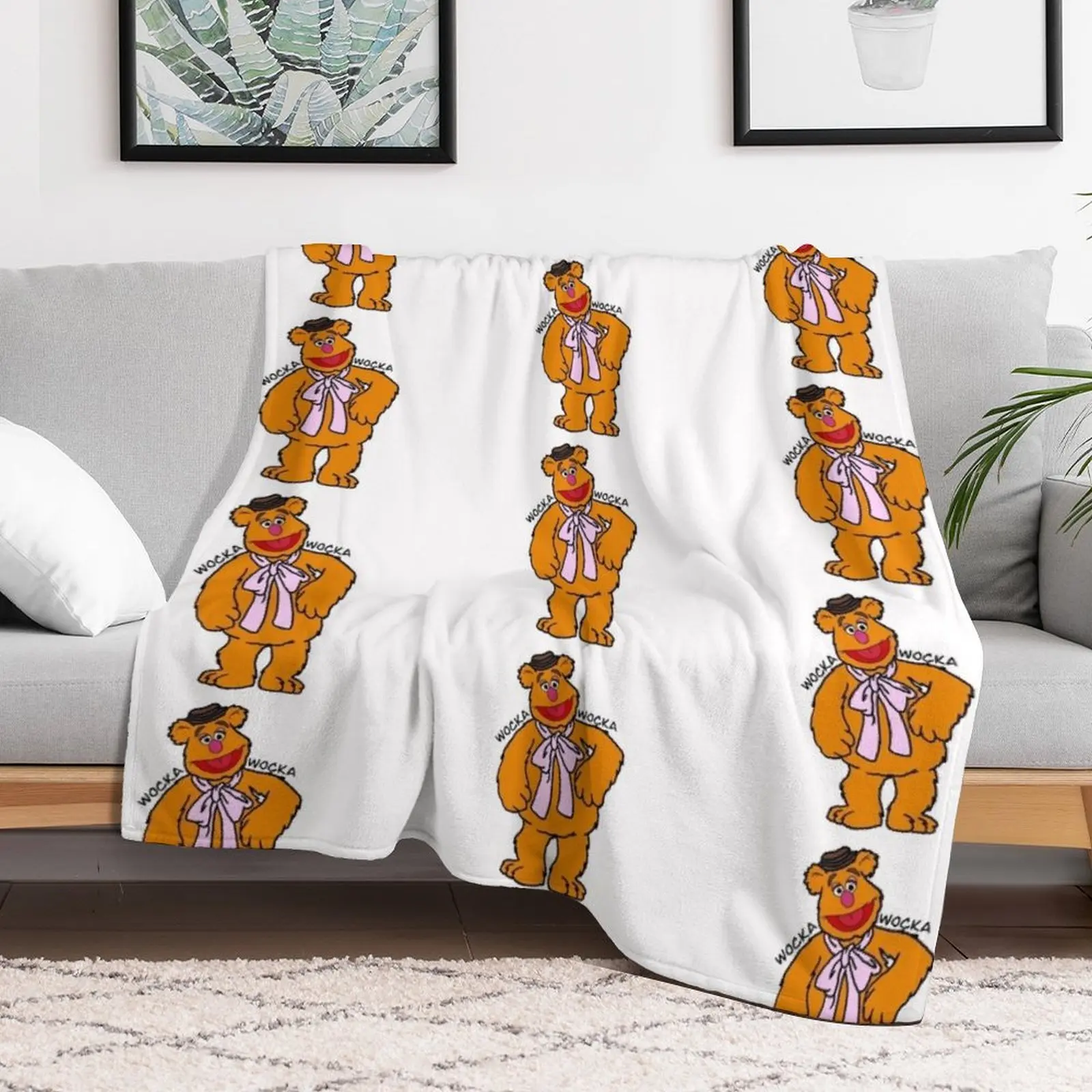 Плед The Muppets - Fozzie Bear Wocka плюшевый