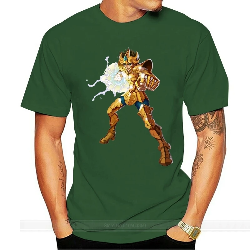 

Saint Seiya Leo Aiolia Pegasus T-shirt For Man 3D Print Classic O-neck Soft Cotton S-6XL Plus Size T Shirt