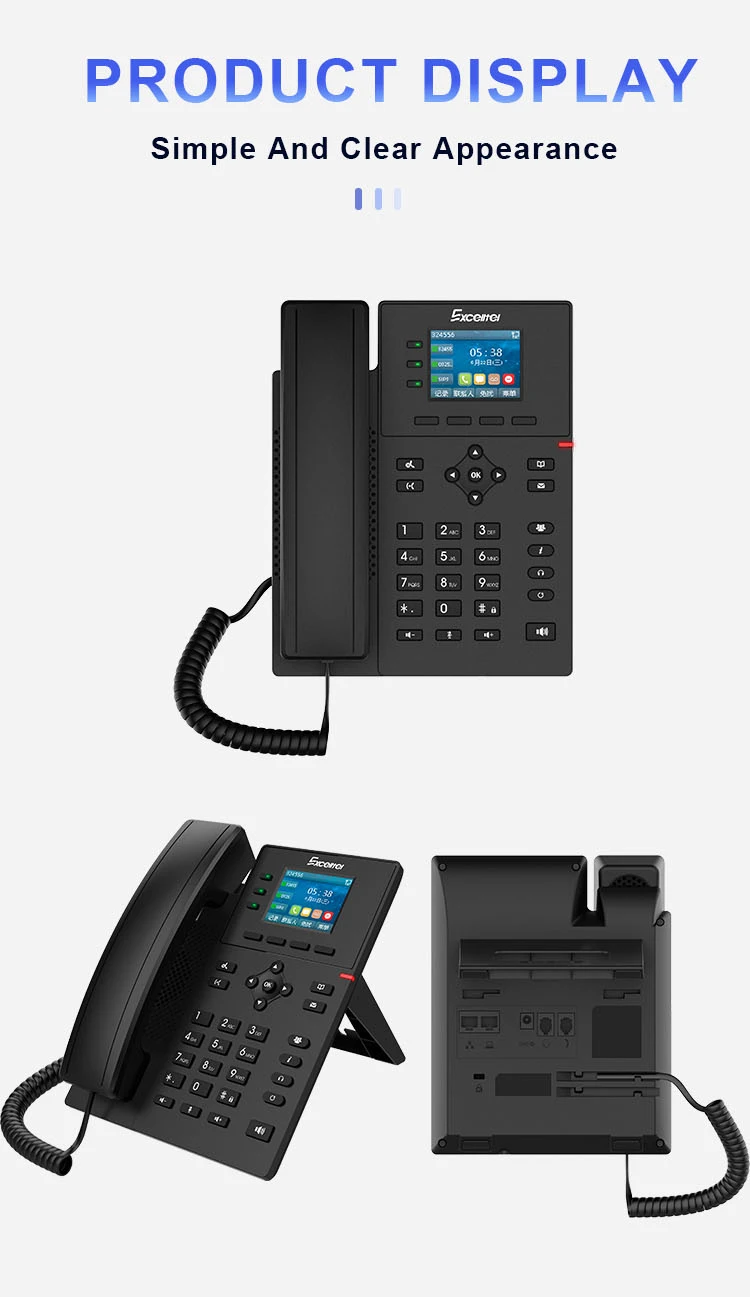 Хорошая цена для отеля и офиса IP VIOP настольный IP-телефон IPH603P