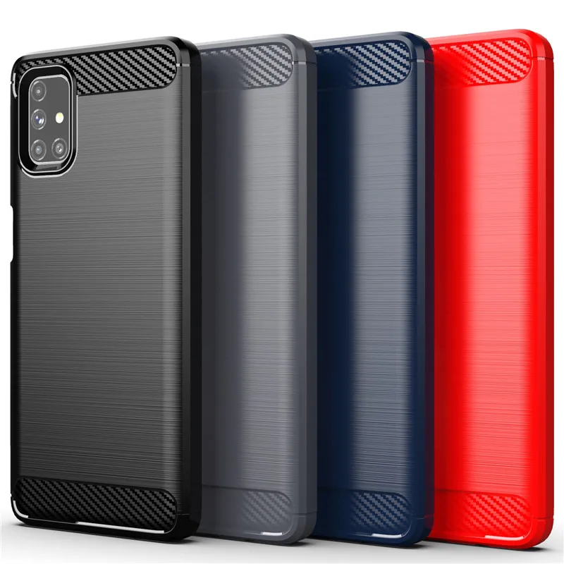 Для Samsung Galaxy M51 чехол для A12 A42 A32 S21 S20 FE противоударный силиконовый защитный бампер