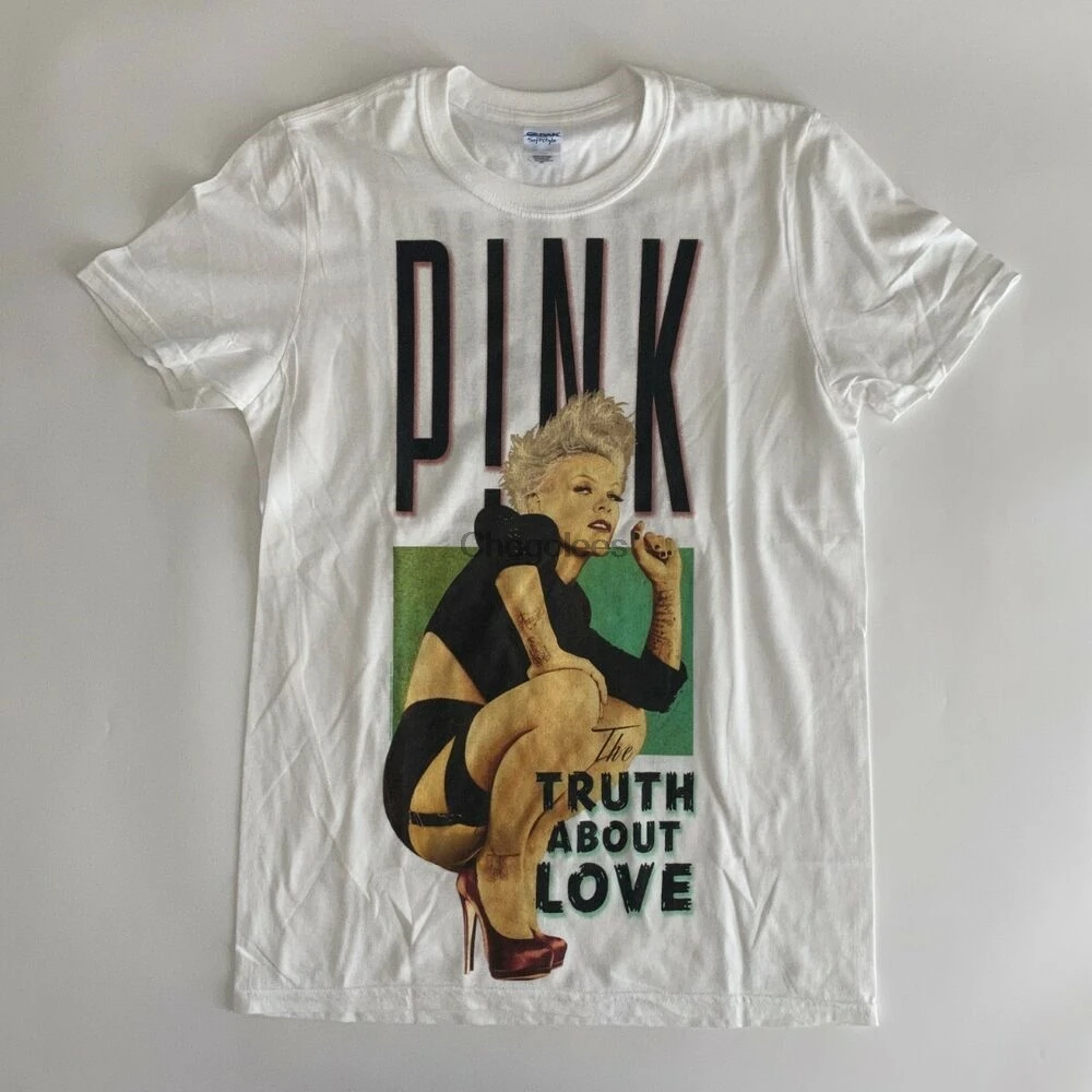 Розовая 2013 футболка с надписью правда о любви австралийский тур новинка белая