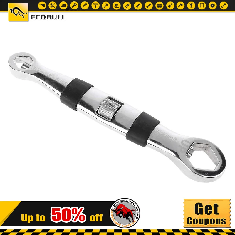 

1 Pcs Multifunctional Adjustable Flexible Type Combination Wrench 4-19mm Manual Hardware Tools Non-slip Rust Resistant
