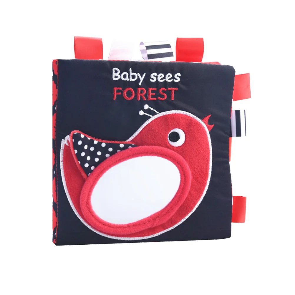 

1PC Stereo Cloth Book Cartoon Animal Ocean Label Cloth Book Visual Cloth Book Cognition Training Book for Child Toddler Kids