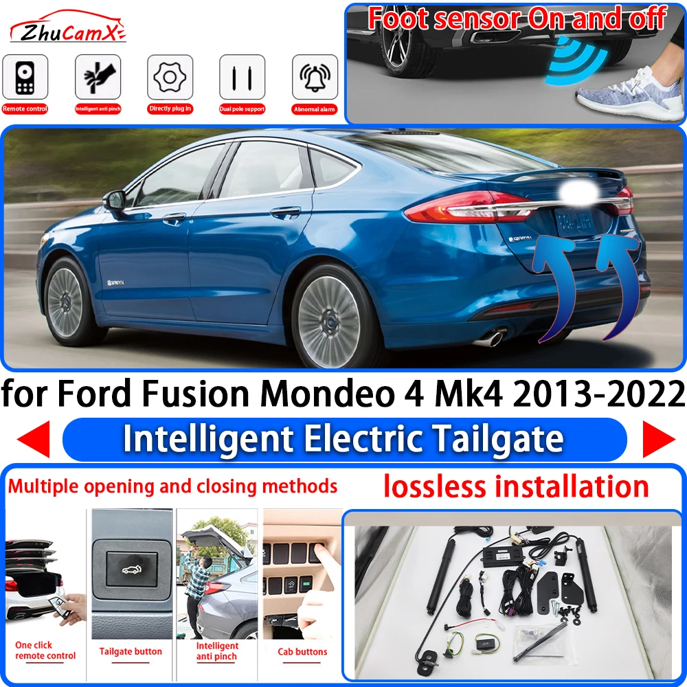 Фото Для Ford Fusion Mondeo 4 Mk4 2013-2022: Электрический привод багажника с функцией автоматического открывания и интеллектуальной системой подъема двери багажника №1