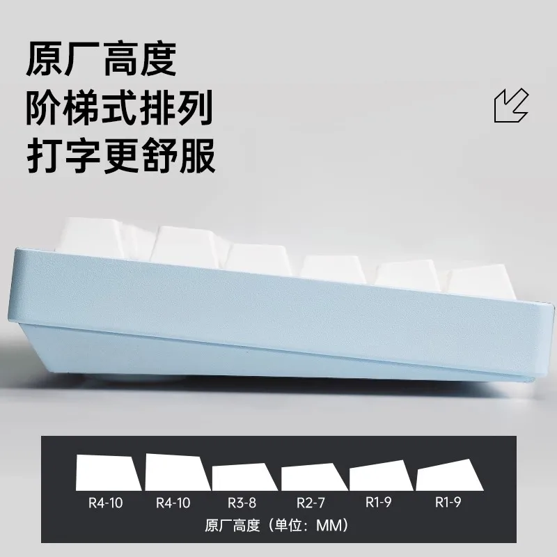 Прозрачные колпачки для клавиш Leobog с гравировкой по бокам оригинальная