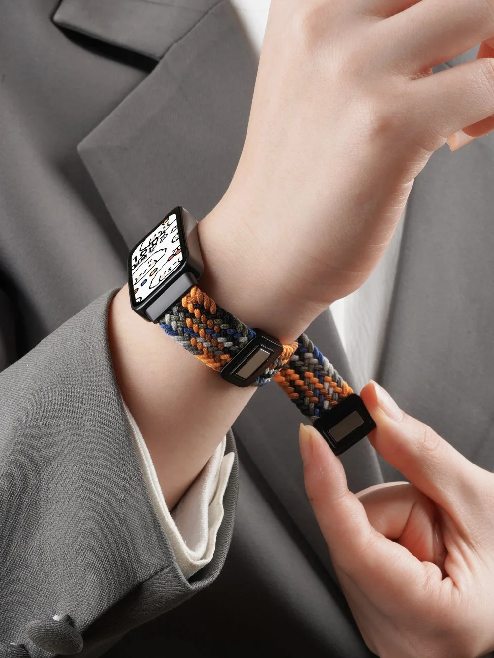 Фото Официальный плетеный нейлоновый ремешок с магнитной застежкой для Huawei Band 11/11 Pro, браслет для Huawei Band 8/9/10/11/11 Pro №3