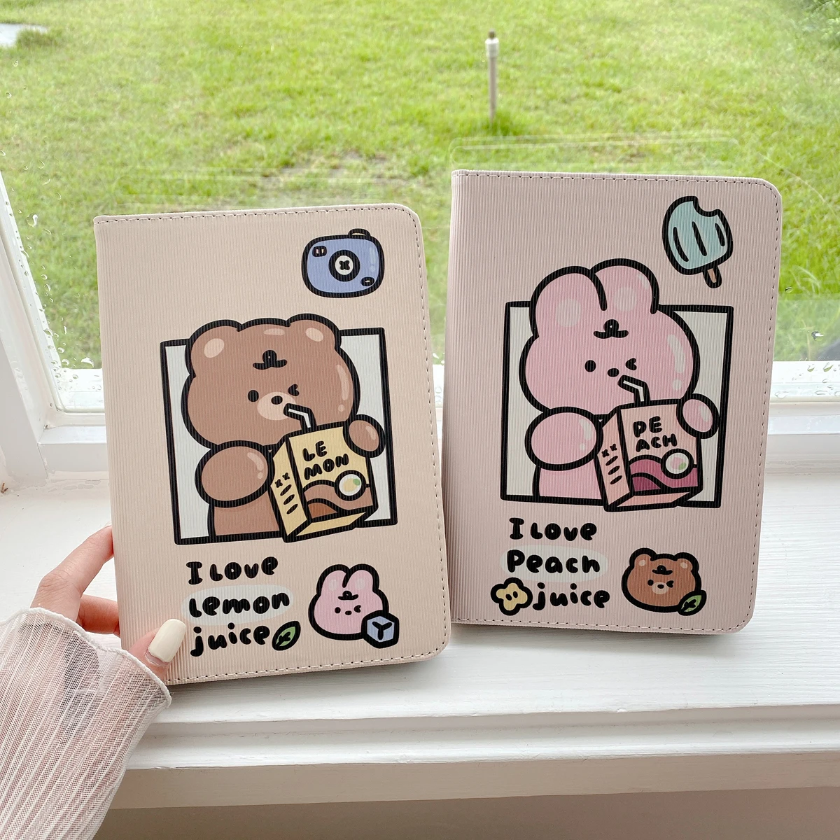 

Cute Beer Rabbit Bunny Case for IPad 7th 8th 9th Gen Cover for Ipad 6th Generation 9.7 Inch Mini 6 5 4 3 Pro 11 2021 10.9 Air 5