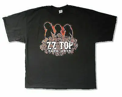

ZZ Top Roses Tour 2014 Black Band T Shirt New Large