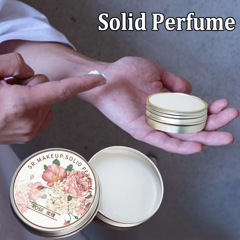 Women Solid Perfume Portable Solid Balm Long-lasting Fragrances Fresh and Elegant Female Solid Perfumes Body Aroma Deodorant