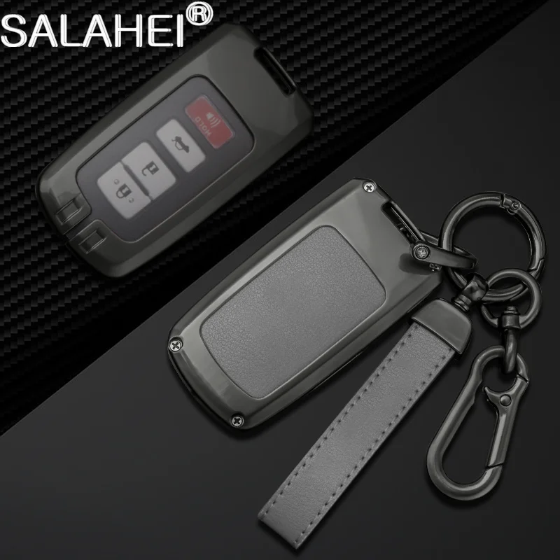 

Zinc Alloy Car Key Cover Case Shell Holder For Toyota Camry Corolla RAV4 Highlander Avalon 2015-2017 Protector Auto Accessories