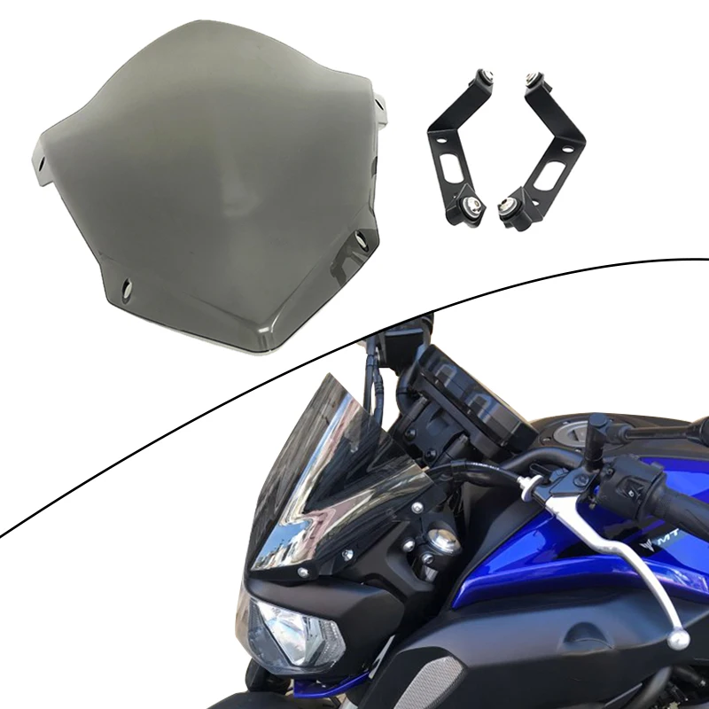 

For YAMAHA MT07 FZ07 MT09 Windshield Windscreen Cover MT-07 FZ-07 MT-09 MT 07 FZ 07 MT 09 2014-2020 Motorcycle Wind Deflectors