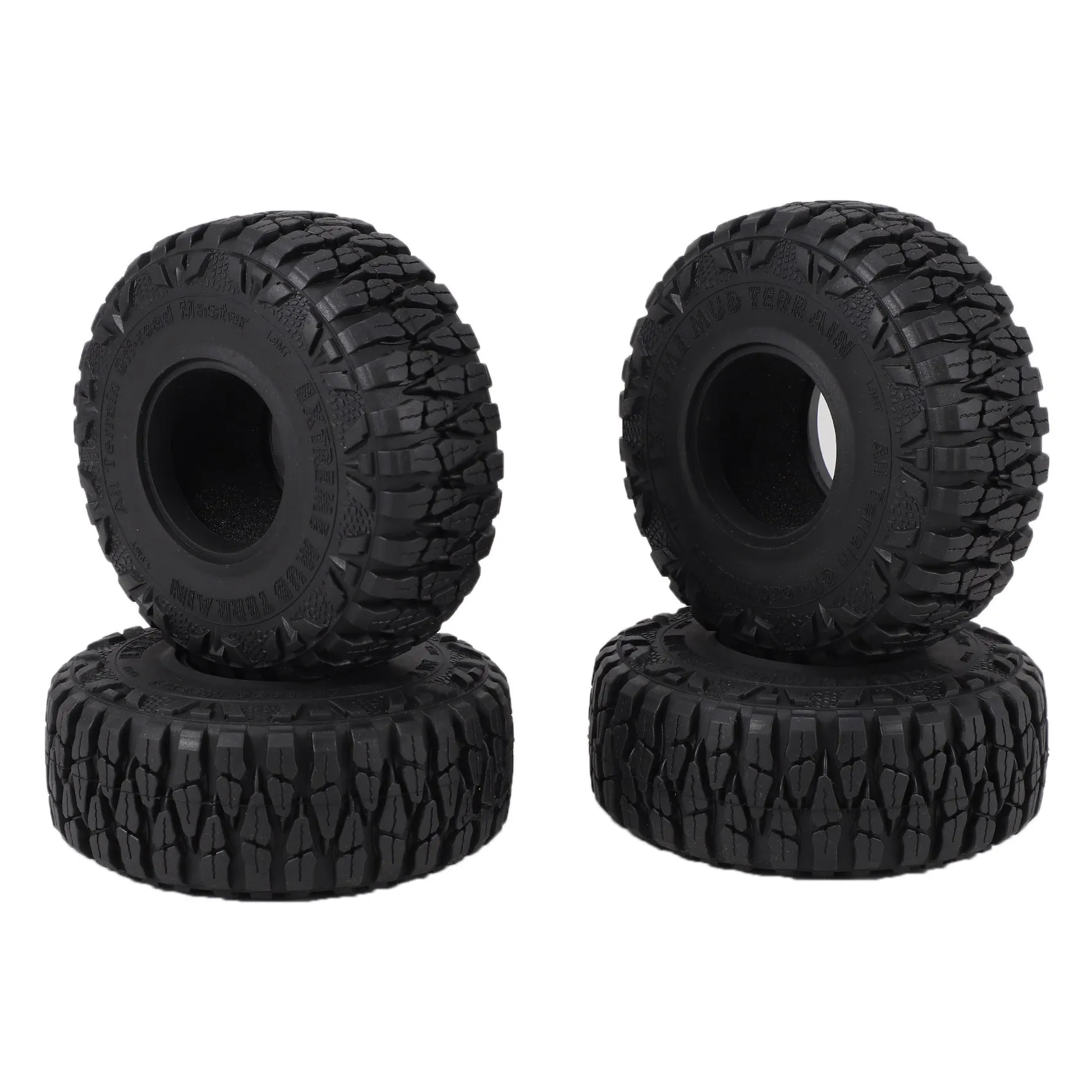 

4 шт. 114 мм 1,9 резиновые шины, колесные шины для 1/10 RC Crawler Car Traxxas TRX4 RC4WD D90 Axial SCX10 II III Redcat MST