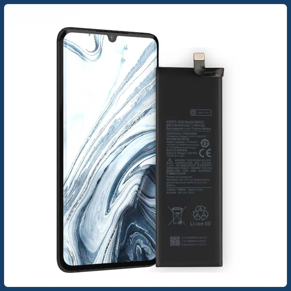 5250 мАч BM52 для Xiaomi Mi Note 10 Lite 10Lite/Mi Pro 10Pro/CC9pro CC9 Phone Bateria + наборы инструментов
