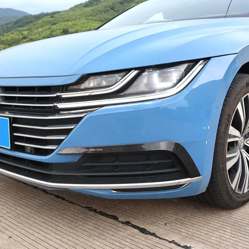 2 шт. для VW Arteon CC передний бампер ветровой нож решетка наклейка декоративная