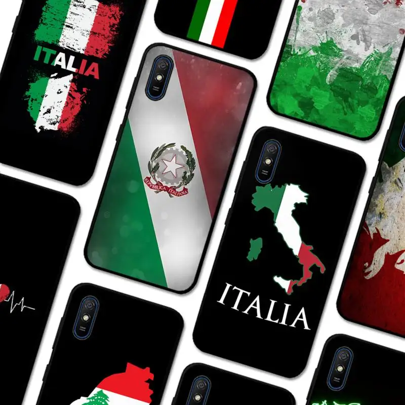 

italy flag Phone Case for Redmi 5 6 7 8 9 A 5plus K20 4X S2 GO 6 K30 pro