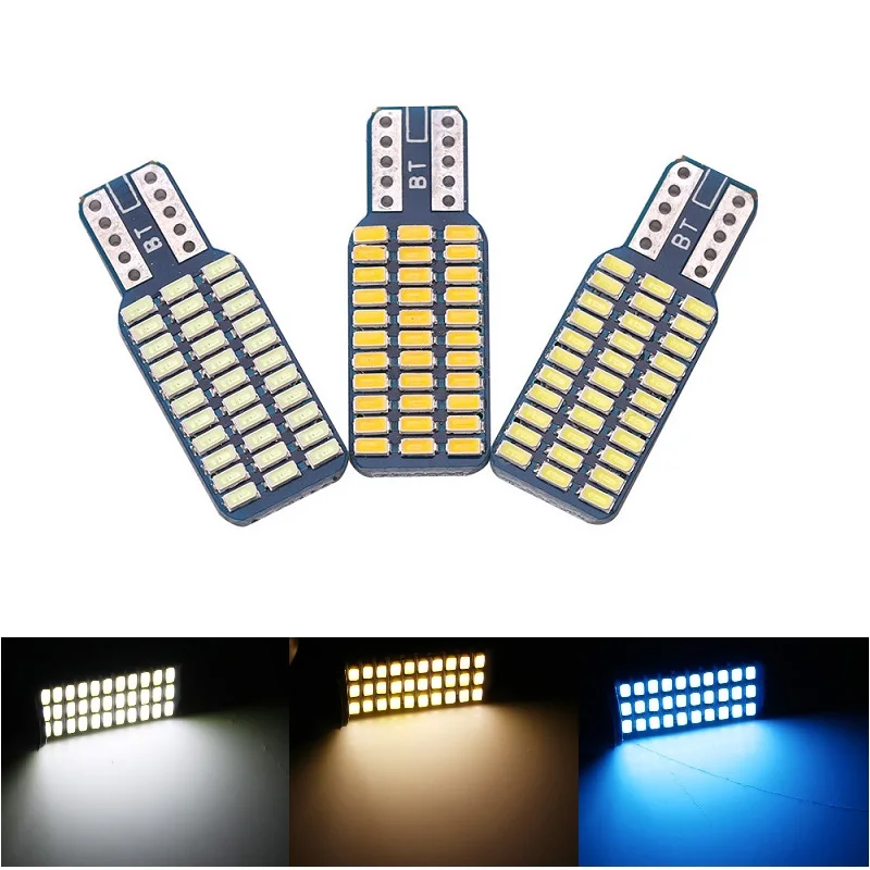 

Led Bulbs T10 168 194 2825 T10 3014 33SMD Car Interior Dome Map Lights DC 12V Canbus Error Free Blue Warm White Car Tail Lights