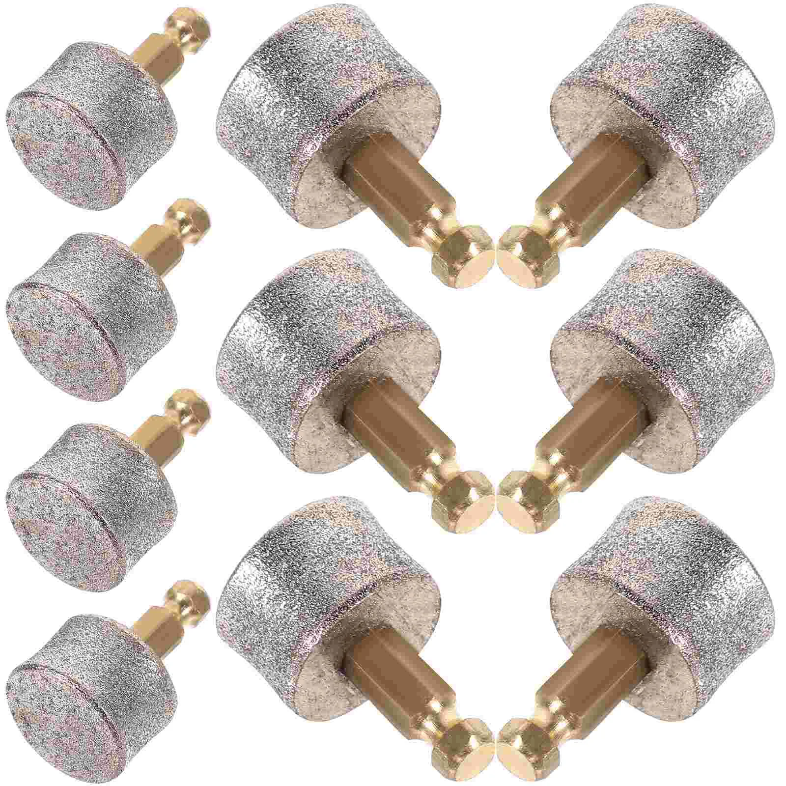 

10 Pcs Nail Tools Pet Grinder Replacement Tip Pedicure Raised Grinding Head Wheel